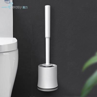 China Sustainable Household Plastic Bathroom Cleaning TPR Toilet Brush And Holder for sale