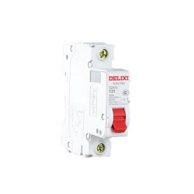 China ABS DELIXI Flame Retardant Material Electricity Thermal Switch 1P 2P 3P 4P 220V 230V AC Current Miniature Circuit Breakers for sale