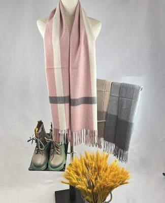 China Woolen Scarf Winter Female Warm Long Fashion Soft Thickened Simple Scarf For Women for sale