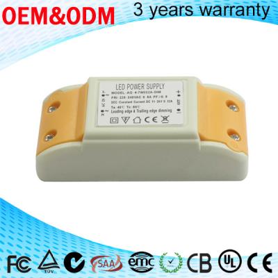 China 15-18v 300ma constant current triac dimmable led driver 7w with 3 years SAA aprove for sale