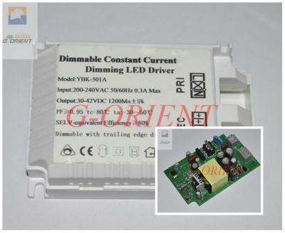 China Flicker Free 40 - 45W  EXternal LED  PWM Dimmable Led Driver with 3 Years Warranty for sale