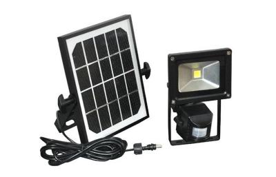 China PIR Motion Sensor 950Lm 12V 10W Solar LED Flood Lights With 6600mAh Battery for sale