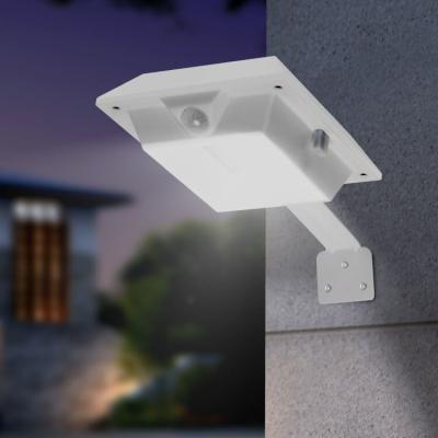 China Fteck IP65 Modern Outdoor Waterproof Aluminum Garden Light Fixtures Outdoor Led Wall Lamp Outside Solar Power Motion Sensor Wall Mounted Lighting for sale