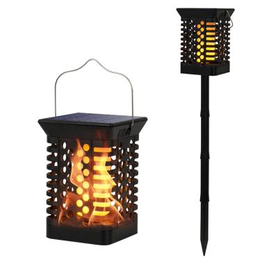 China LANDSCAPE Bollard Flame Effect Garden Set Lighting Furniture Led Torch Touch Solar Outdoor Party Light for sale