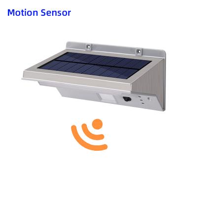 China Garden Good Quality Radio Motion Sensor Solar Wall Lights With Waterproof Safety for sale