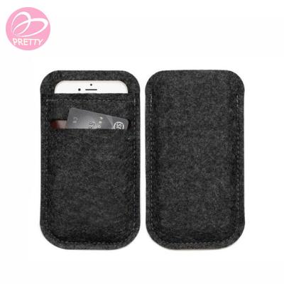 China Wholesale Pocket Felt Polyester Cell Phone Cell Phone Case for sale