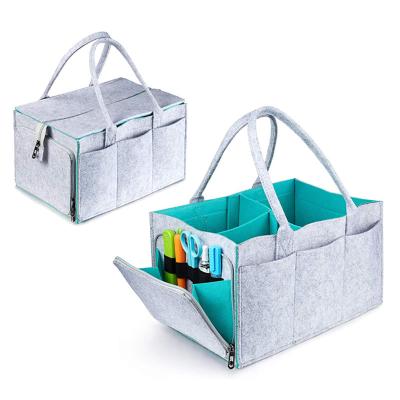 China Tote Bag Wholesale Custom Felt Baby Diaper Bag Cart Insert Organizer for sale