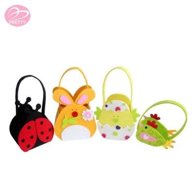 China Handmade Eco - Friendly Felt Promotion Gift Basket For Easter Decoration for sale