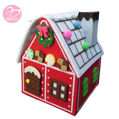 China Christmas Decoration Christmas Decoration Felt Candy Bag Gift Box For Kids for sale