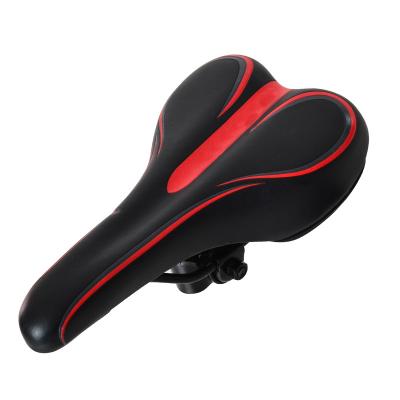 China Motion Road Mountain Sports Soft Gel Pad Cushion Seat Red Bicycle Bike Cycle Saddle for sale