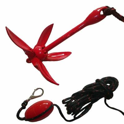 China Marine Hardware Fittings Kayak Folding Anchor Kit with 0.4kg bag for anchoring 0.25kg kayaks, Jet Skis and small boats... for sale