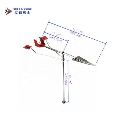 China boat& Yacht& Boat Isure Marine Wind Vane Cruiser Racing Wind Indicator Stainless Steel for sale