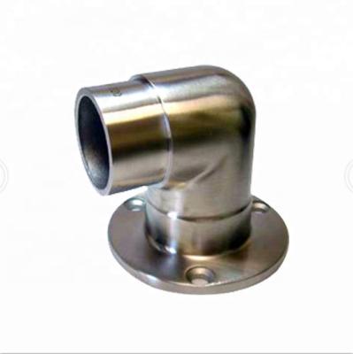 China boat& Yacht& Boat Stainless Steel Tube Connector Elbow with Round Bottom Pipe Boat Handrail Fitting for sale