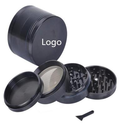 China Metal Logo Wholesale High Quality Custom Metal 40MM Zinc Alloy 50MM 55MM 63MM 4 Layer Herb Grinder for sale