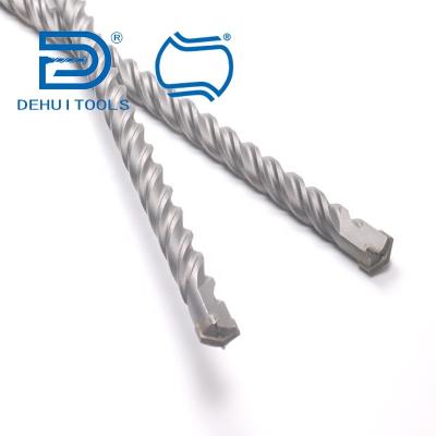 China S4 Flute X-Tip Masonry Drill Bits Concrete Masonry Drilling Quick Removal Drill Dust 28X570mm for sale