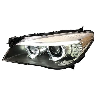 China ABS+PC AR Headlight Assembly 7 Series F02 73 Led Strip 07 40 75 07 By 60 Angel Eyes Head Light For Bm.w for sale