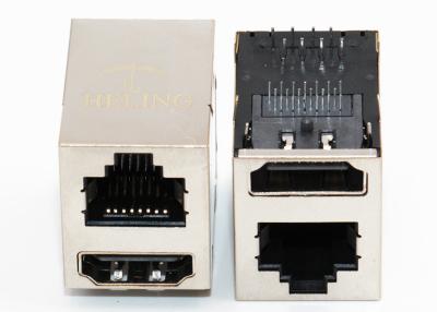 China Tab Up Female USB HDMI RJ45 R / A , Shielded 8P8C Modular Connector Jacks for sale