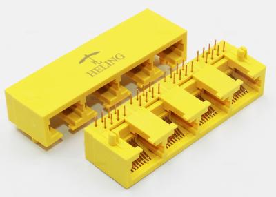 China 1 x 4 trägt Harmonika mechanisch gekuppeltes Lan-Verbindungsstück Rj45 für Netz-Nabe/Schalter zu verkaufen