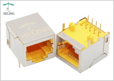 China Side Entry Right Angle RJ45 Connector , Network RJ45 90 Degree Adapter for sale