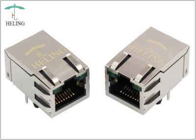 China R / A 1000 Base - T Integrated Magnetics RJ45 , Ethernet Lan RJ45 Connector for sale