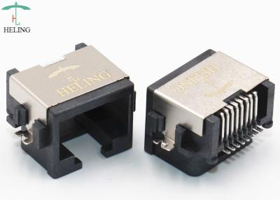 China SMT Offset / Overhangs PCB RJ45 Jack , Modular Network RJ45 PCB Connector for sale