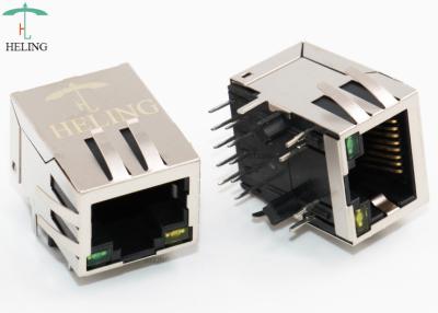 Chine EMI Gasket 1000Base T RJ45 a protégé le connecteur avec le Magnetics intégré à vendre