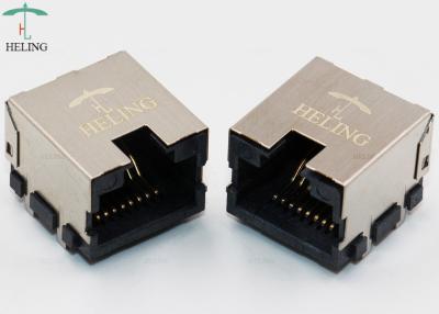 China SMT Side Entry RJ45 Jack Single Port Female Gender MJ88-B011-GRCNS2 for sale