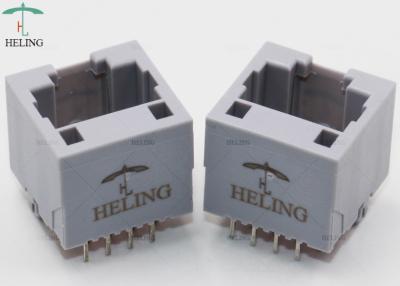 China 1 Port RJ45 Lan Jack 8P8C Modular Connector Thru - Hole Type MJ88-G011-PN2 for sale