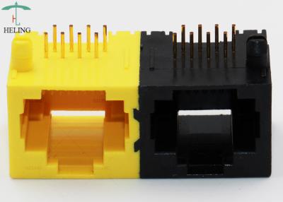 China Yellow R/A 1x2 Ports Right Angle RJ45 Connector MJ5688P-FB12-HPRDNRY for sale