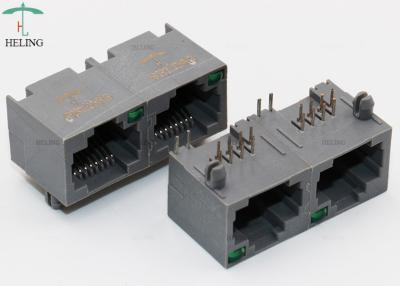 China VORMONTIERTES 1x2 trägt Unshielded modulares Verbindungsstück Jack/8P8C MJ5688P-G012-XPRNL1 Lan RJ45 zu verkaufen