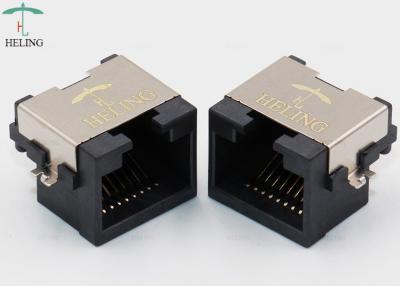 China R/A One Port Shielded RJ45 Lan Jack 8P8C Modular Connector SMT Type MJ88G-B011-HLRV5 for sale