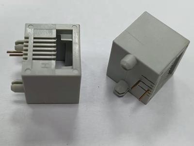 China 6P2C Female Vertical RJ45 Connector Through Hole Mounting for sale