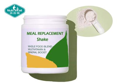 China Private Label All in One Meal Replacement Shake Fiber Rich Super Green Vitamins Minerals Blend for sale