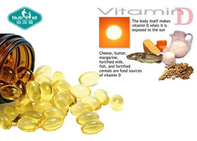 China Vitamin D3 Softgel Helps Maintain Strong Bones and Supports  Immune Health Contract Manufacturing for sale