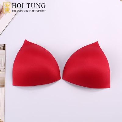 China Breathable Memory Foam Bra Cup 214 Triangle Bra Cups Removable Bra Insert Pads For Bra for sale