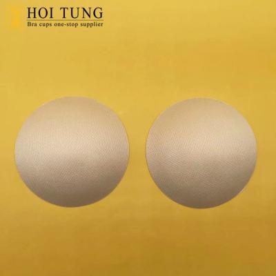 China Laminated Bra Cups New Design 285 Full Cup Round Pad Bra Insert With Round Hole for sale