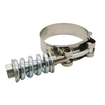 China Stainless steel Heavy Duty T Bolt Spring Super Clamp high Torque for sale