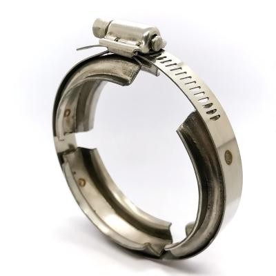 China Stainless steel American type V Band Heavy Duty Hose Clamp for sale