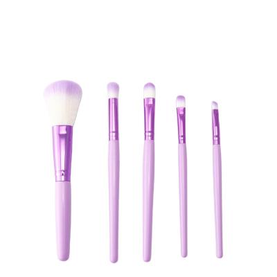 China Angular Blush Brush Set 5pcs Cosmetic MINI Makeup Brushes Best Selling Blush Brush Eyeshadow Tool Hair Synthetic Hair OEM Customized for sale