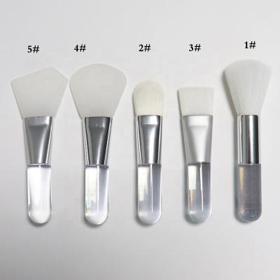 China Ahyee Mini Mask Brush Base 8.5 cm Silicone DIY Logo Custom Crystal Facial Mud Brush Professional Face Brushes for sale