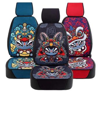 China Full set of universal cartoon cars for five seats chic Neo-Chinese fashion Guochao car seat covers for sale