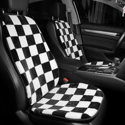 China High Quality Car Hot Seat Cover Checkerboard Y2K Cushion Soft Cover Protective Seat Cover Car for sale