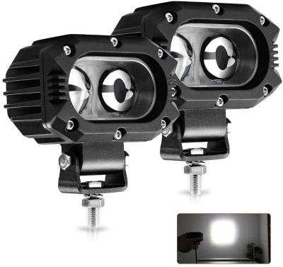 China High Bright 2PCS 20w Tractor Work Light Led Pod Light 6D Lens Led Driving White Fog Lamp Spot Light for sale