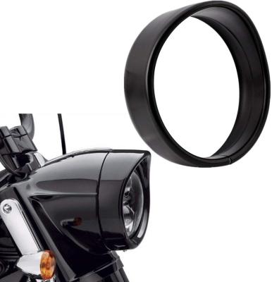 China Decorate Trim Ring New Design Motorcycle Accessories 5.75 Black Headlight Ring for sale