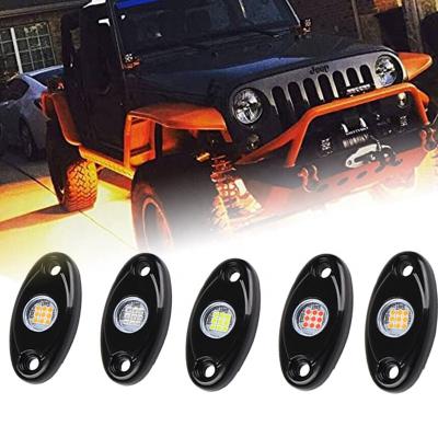 China 4x4 Offroad Pickup Truck 9 Led White Rock Lights Single Pod Rock Lights Under Car 4x4 Off Road Rock Lights for sale