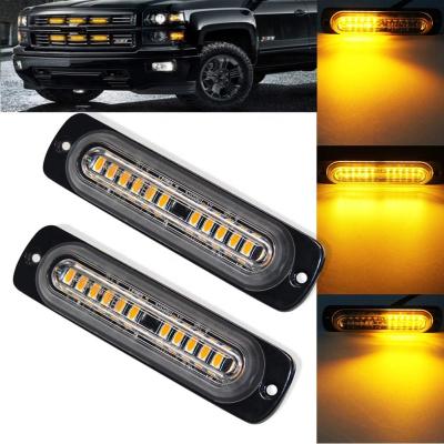 China Universal Use Energy Saving Amber Led Grill Light 12 Led Strobe Light Emergency Safety Light Kit for sale