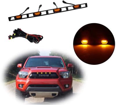 China With wiring and bumper Amber Lens Amber LED Front Grille Lights Lamps Assembly for 12-15 Toyota Tacoma for sale