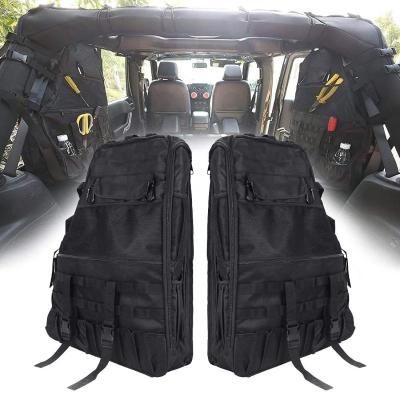 China Easy Installation Tool Kits Roll Bar Storage Bag Cargo Cage Multi-pockets Bag For Jeep Wrangler Jk Jl Tj Lj 4 Door for sale