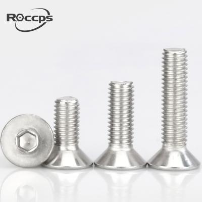 China Stainless steel Din7991 socket cap csk head screws factory manufacturer M12*30 for sale