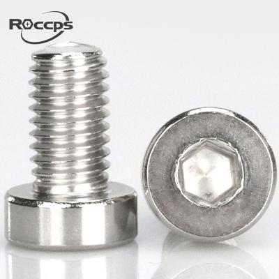 China Thin Head M3 Stainless Steel DIN7984 Hexagon Socket Cap Screws for sale